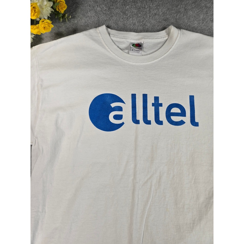 Vintage Alltel Wireless 90s/Y2K Graphic TShirt Mens XL White Cotton Fruit Loom - Picture 2 of 11
